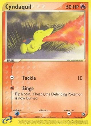 Cyndaquil (59/100) - [EX: Sandstorm] Reverse Holofoil Pokemon Single Pokémon