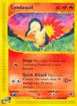 Cyndaquil (104/165) Reverse Holofoil [Vintage: Expedition] Pokemon Single Pokémon