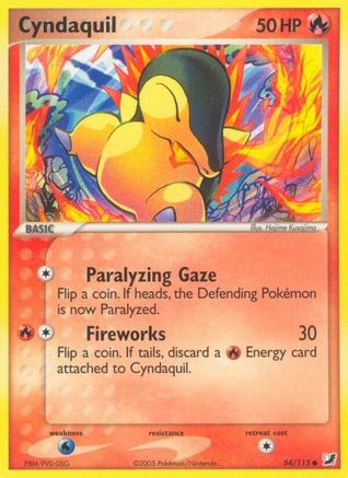 Cyndaquil (54/115) [EX: Unseen Forces] Pokemon Single Pokémon