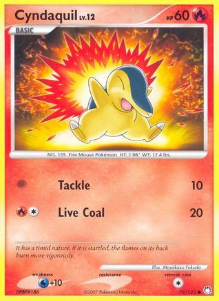 Cyndaquil (79/123) Reverse Holofoil [DP: Mysterious Treasures] Pokemon Single Pokémon