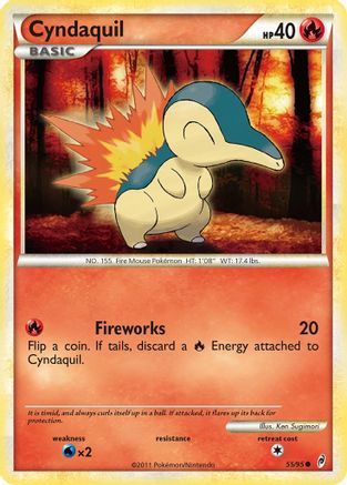Cyndaquil (55/95) Reverse Holofoil [HGSS: Call of Legends] Pokemon Single Pokémon