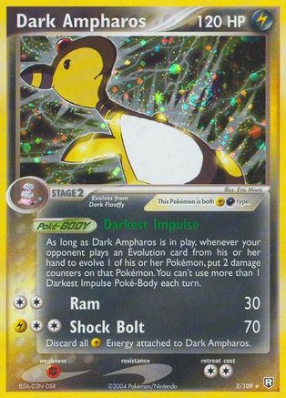 Dark Ampharos (2/109) Holofoil [EX: Team Rocket Returns] Pokemon Single Pokémon