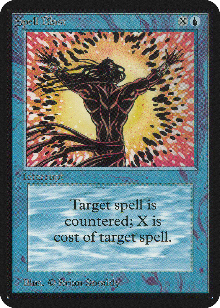 Spell Blast (LEA-079) [Oldschool] Limited Edition Alpha MTG Single Wizards of the Coast