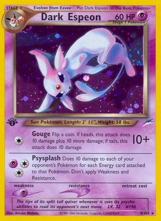 Dark Espeon (/105) [Vintage: Neo Destiny] Pokemon Single Pokémon