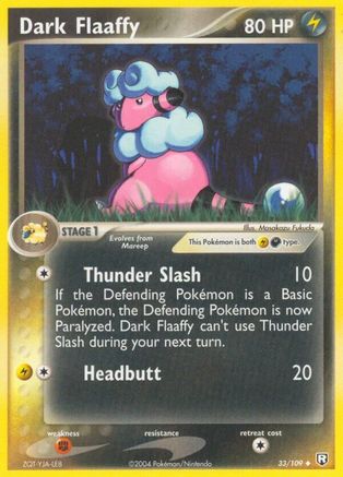 Dark Flaaffy (33/109) Reverse Holofoil [EX: Team Rocket Returns] Pokemon Single Pokémon