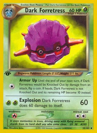 Dark Forretress (/105) 1st Edition [Vintage: Neo Destiny] Pokemon Single Pokémon