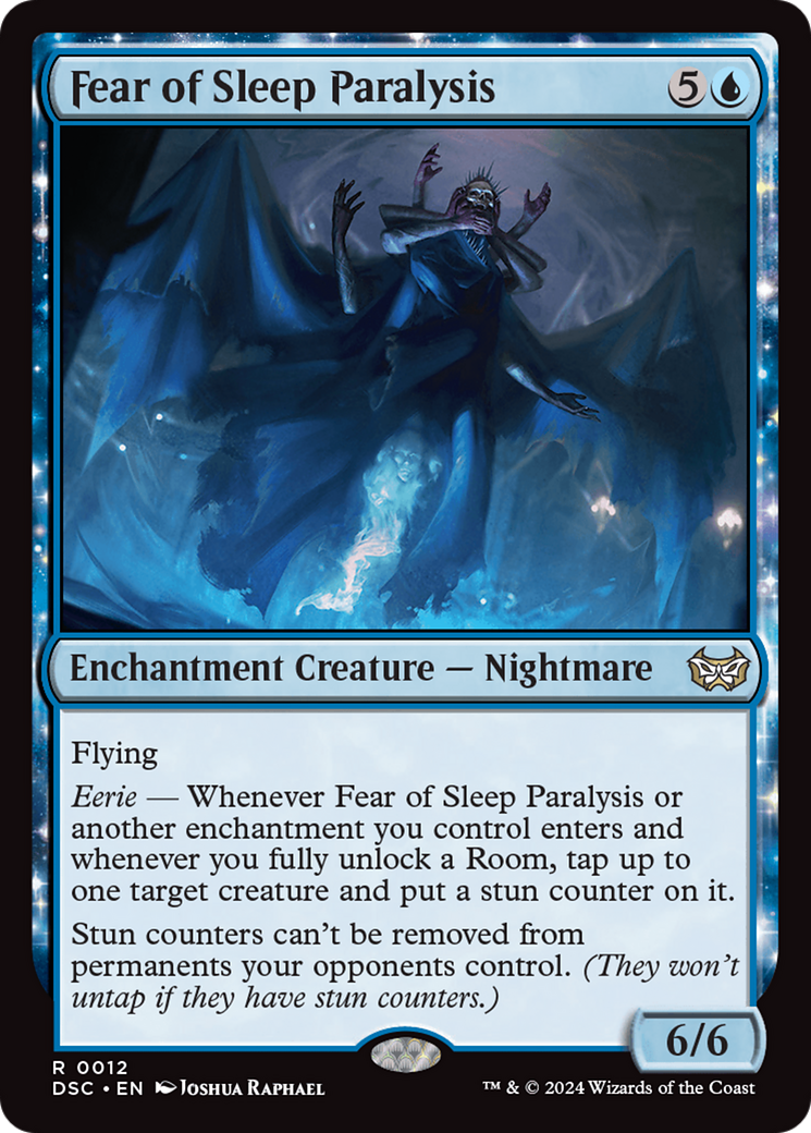 Fear of Sleep Paralysis (DSC-012) [Duskmourn: House of Horror Commander] MTG Single Wizards of the Coast