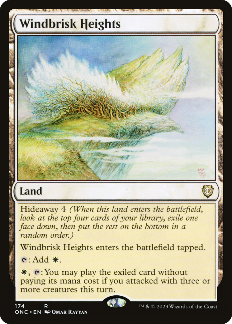 Windbrisk Heights (ONC-174) [Phyrexia: All Will Be One Commander] MTG Single Wizards of the Coast