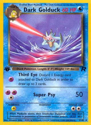 Dark Golduck (37/82) 1st Edition [Vintage: Team Rocket] Pokemon Single Pokémon