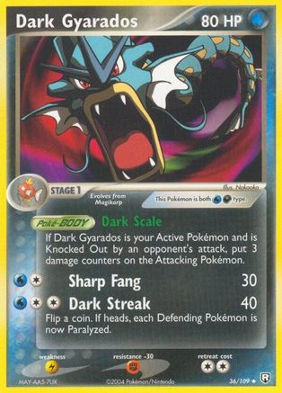 Dark Gyarados (36/109) Reverse Holofoil [EX: Team Rocket Returns] Pokemon Single Pokémon