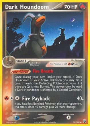 Dark Houndoom - 037/109 (37/109) Reverse Holofoil [EX: Team Rocket Returns] Pokemon Single Pokémon