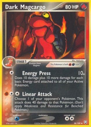 Dark Magcargo (38/109) [EX: Team Rocket Returns] Pokemon Single Pokémon