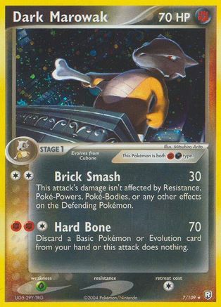 Dark Marowak (7/109) Reverse Holofoil [EX: Team Rocket Returns] Pokemon Single Pokémon