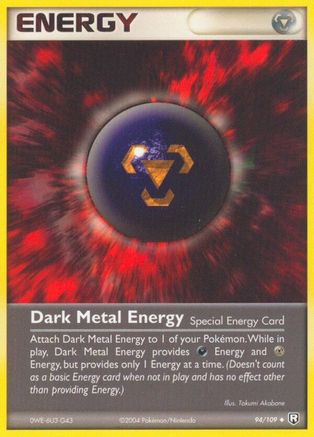 Dark Metal Energy (94/109) Reverse Holofoil [EX: Team Rocket Returns] Pokemon Single Pokémon