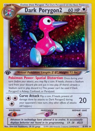 Dark Porygon2 (/105) 1st Edition Holofoil [Vintage: Neo Destiny] Pokemon Single Pokémon