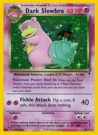 Dark Slowbro (/110) Reverse Holofoil [Vintage: Legendary Collection] Pokemon Single Pokémon