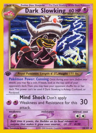 Dark Slowking (/105) 1st Edition [Vintage: Neo Destiny] Pokemon Single Pokémon