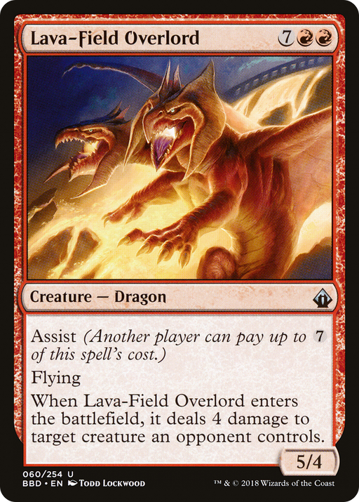 Lava-Field Overlord (BBD-060) [Battlebond] MTG Single Wizards of the Coast