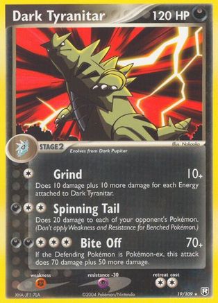 Dark Tyranitar - 019/109 (19/109) - [EX: Team Rocket Returns] Reverse Holofoil Pokemon Single Pokémon