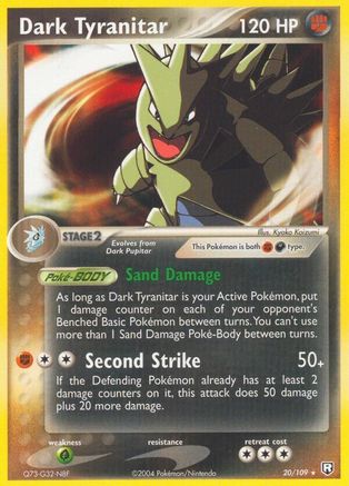 Dark Tyranitar - 020/109 (20/109) [EX: Team Rocket Returns] Pokemon Single Pokémon