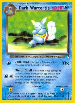 Dark Wartortle (39/110) Reverse Holofoil [Vintage: Legendary Collection] Pokemon Single Pokémon