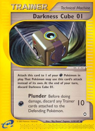 Darkness Cube 01 (/147) Reverse Holofoil [Vintage: Aquapolis] Pokemon Single Pokémon