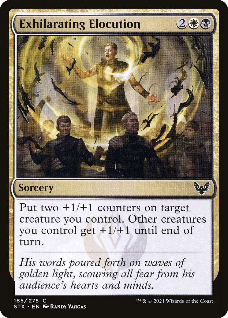 Exhilarating Elocution (STX-185) [Strixhaven: School of Mages] MTG Single Wizards of the Coast