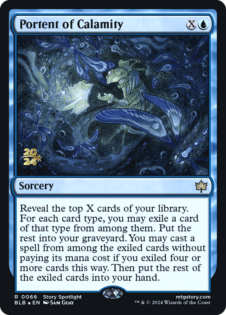 Portent of Calamity (PRE-066) [Bloomburrow Promos] Foil MTG Single Wizards of the Coast