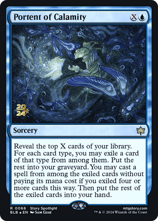 Portent of Calamity (PRE-066) [Bloomburrow Promos] Foil MTG Single Wizards of the Coast