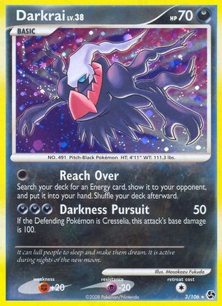 Darkrai (3) (/106) Holofoil [DP: Great Encounters] Pokemon Single Pokémon