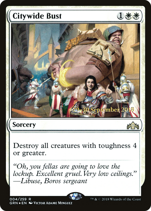 Citywide Bust (PRE-004) [Guilds of Ravnica Promos] Foil MTG Single Wizards of the Coast