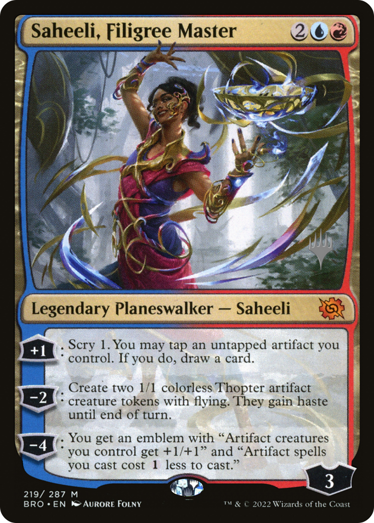 Saheeli, Filigree Master (PPBRO-219) [The Brothers' War Promos] Foil MTG Single Wizards of the Coast