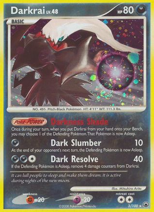 Darkrai (/100) Holofoil [DP: Majestic Dawn] Pokemon Single Pokémon