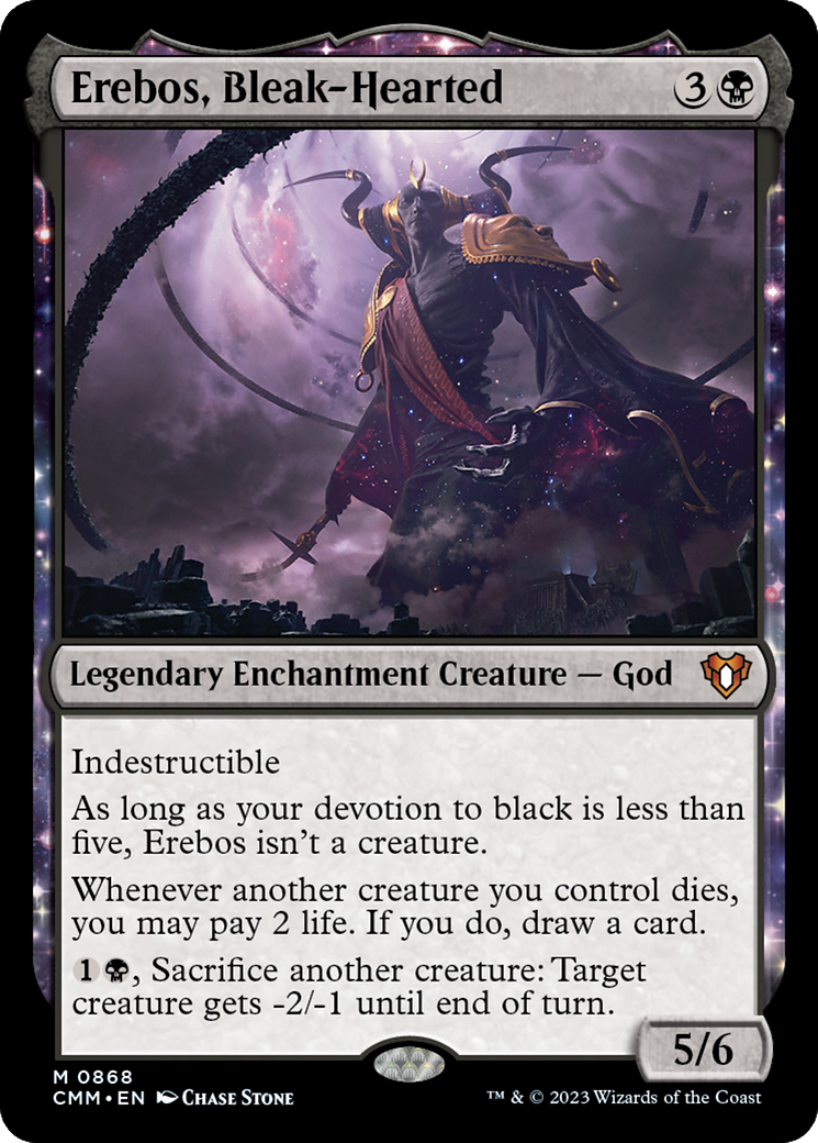 Erebos, Bleak-Hearted (CMM-868) [Commander Masters] MTG Single Wizards of the Coast
