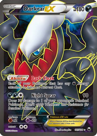 Darkrai EX (107 Full Art) (/108) Holofoil [BW: Dark Explorers] Pokemon Single Pokémon