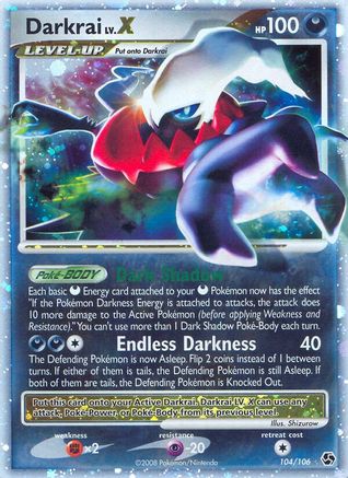 Darkrai LV.X (/106) Holofoil [DP: Great Encounters] Pokemon Single Pokémon