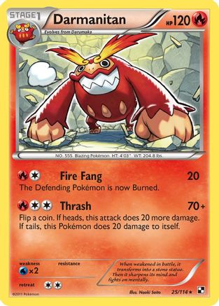 Darmanitan (/114) Reverse Holofoil [BW: Base Set] Pokemon Single Pokémon