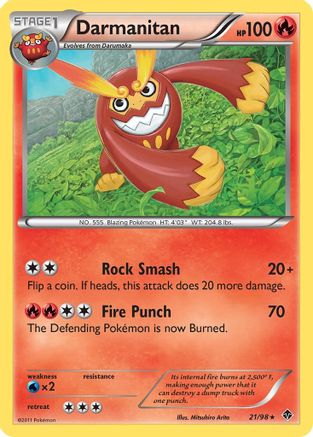 Darmanitan (/98) Reverse Holofoil [BW: Emerging Powers] Pokemon Single Pokémon