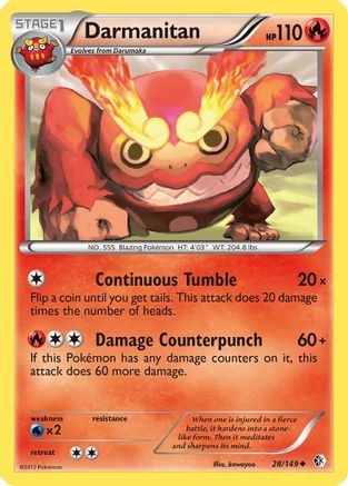 Darmanitan (28/149) [BW: Boundaries Crossed] Pokemon Single Pokémon