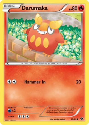 Darumaka (17/99) Reverse Holofoil [BW: Next Destinies] Pokemon Single Pokémon