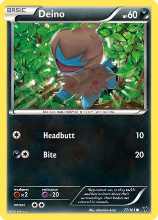 Deino (/101) [BW: Noble Victories] Pokemon Single Pokémon