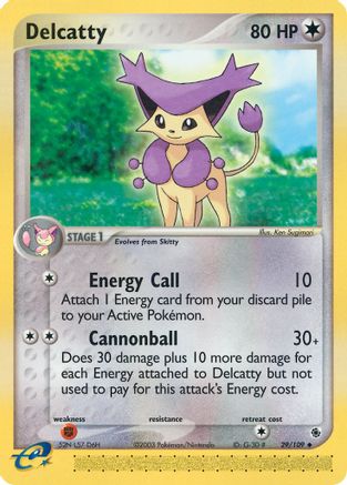 Delcatty - 29/109 (/109) Reverse Holofoil [EX: Ruby & Sapphire] Pokemon Single Pokémon