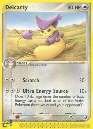 Delcatty (/100) Reverse Holofoil [EX: Sandstorm] Pokemon Single Pokémon