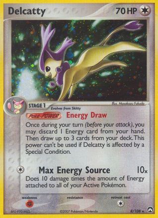 Delcatty (8/108) Reverse Holofoil [EX: Power Keepers] Pokemon Single Pokémon