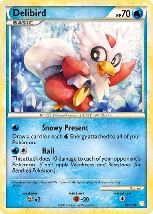 Delibird (39/123) [HGSS: Base Set] Pokemon Single Pokémon