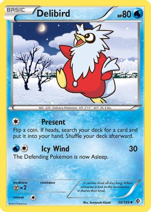 Delibird (/149) [BW: Boundaries Crossed] Pokemon Single Pokémon