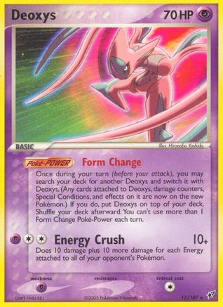 Deoxys (Attack Forme) (/107) [EX: Deoxys] Pokemon Single Pokémon