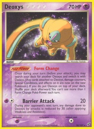 Deoxys (Defense Forme) (/107) Reverse Holofoil [EX: Deoxys] Pokemon Single Pokémon