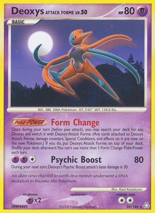 Deoxys Attack Forme (24/146) - [DP: Legends Awakened] Reverse Holofoil Pokemon Single Pokémon