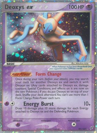 Deoxys ex (Normal Forme) (/107) [EX: Deoxys] Pokemon Single Pokémon